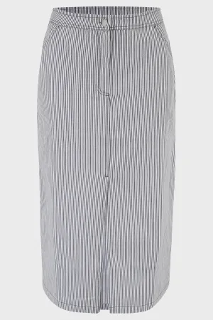 Amaya Stripe Midi Skirt
