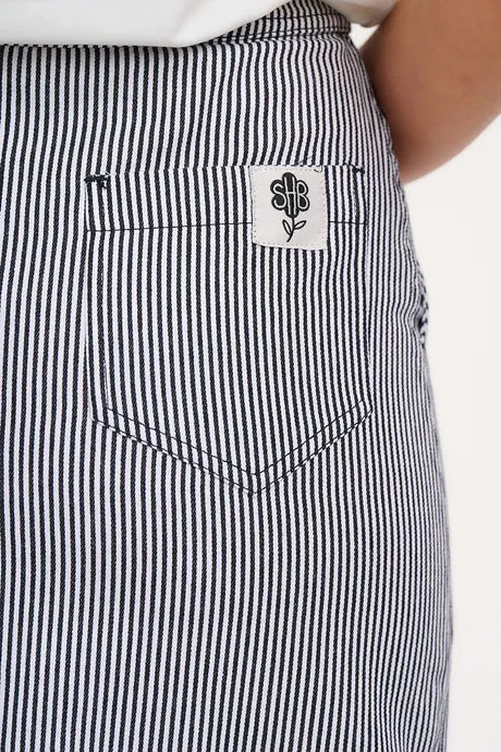 Amaya Stripe Midi Skirt