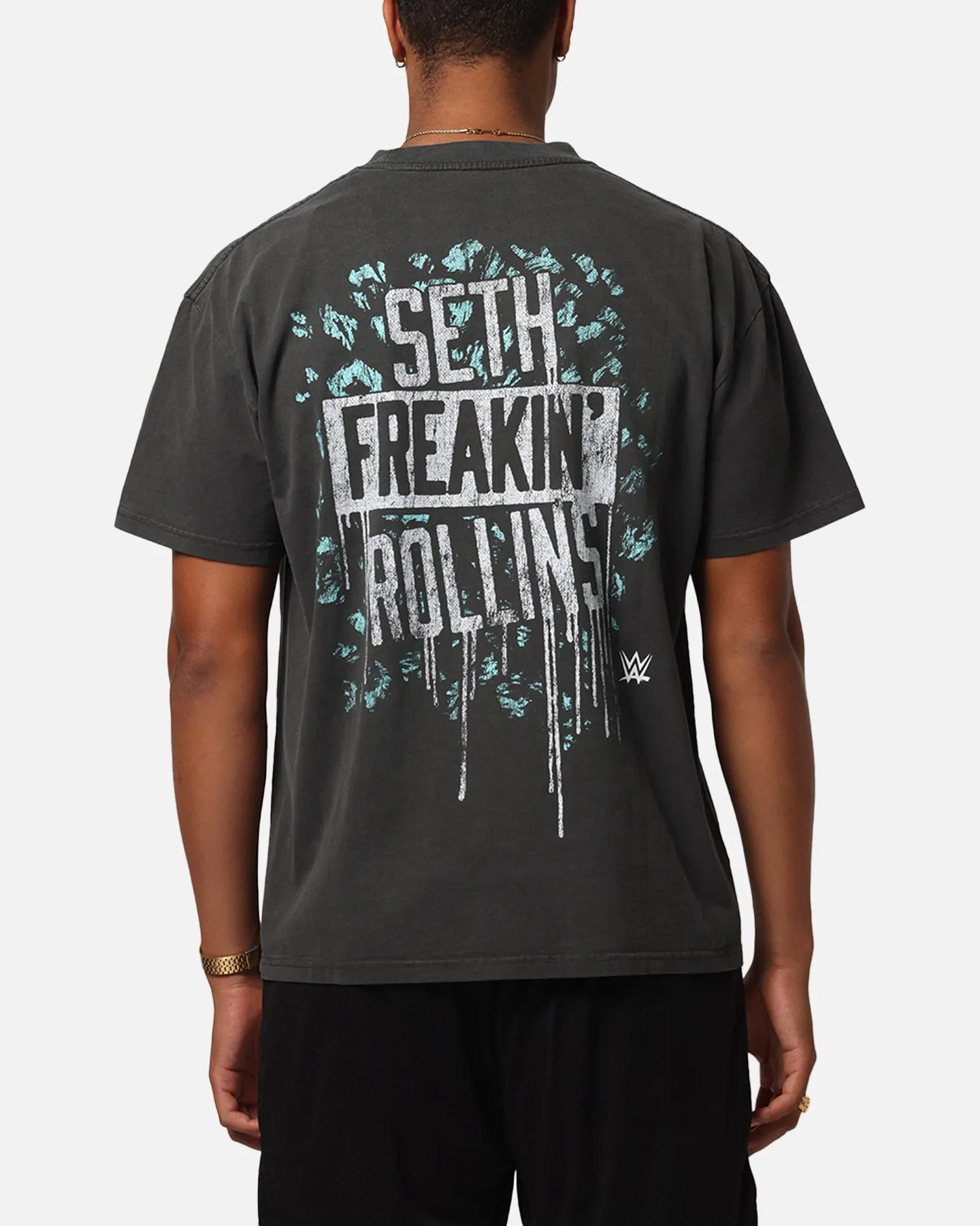 Culture Kings X WWE Seth Rollins Wrestlemania XLI Heavy T-Shirt Black Wash