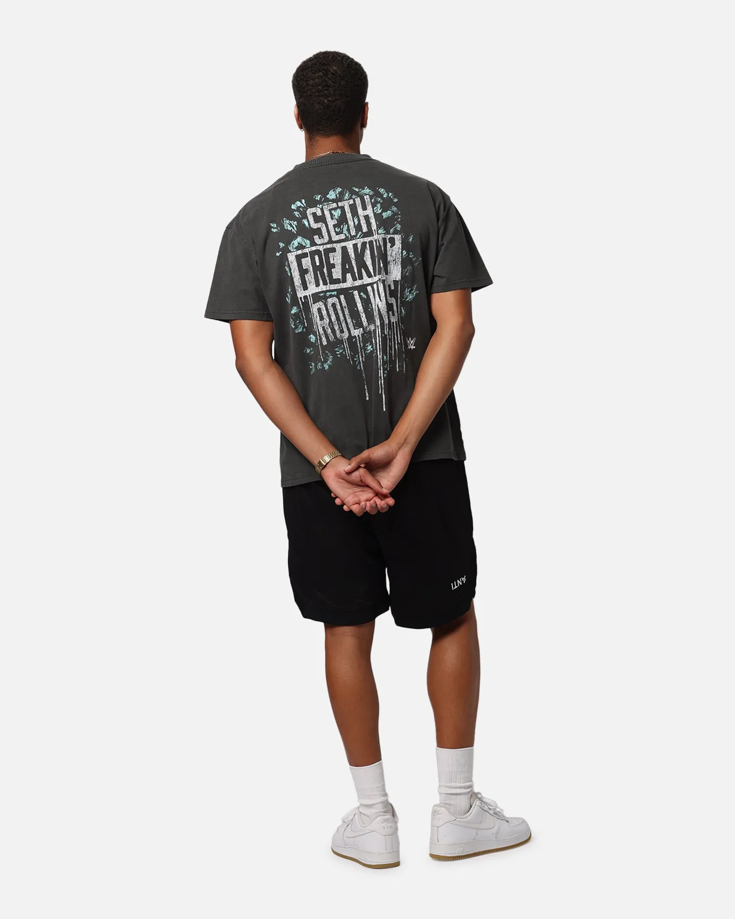 Culture Kings X WWE Seth Rollins Wrestlemania XLI Heavy T-Shirt Black Wash