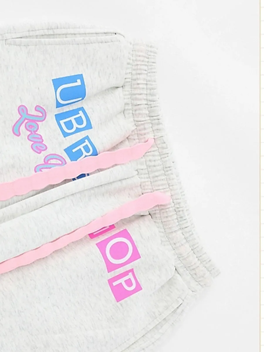 Cute Cartoon Loose Fit Cotton Jeans