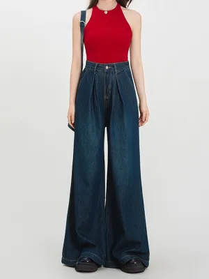 Dark Blue Loose Fit Jeans