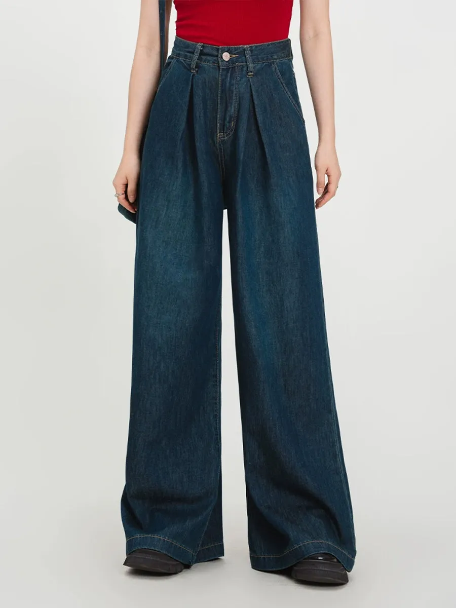 Dark Blue Loose Fit Jeans