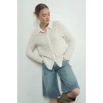 Floral Lace Button down Shirts NB