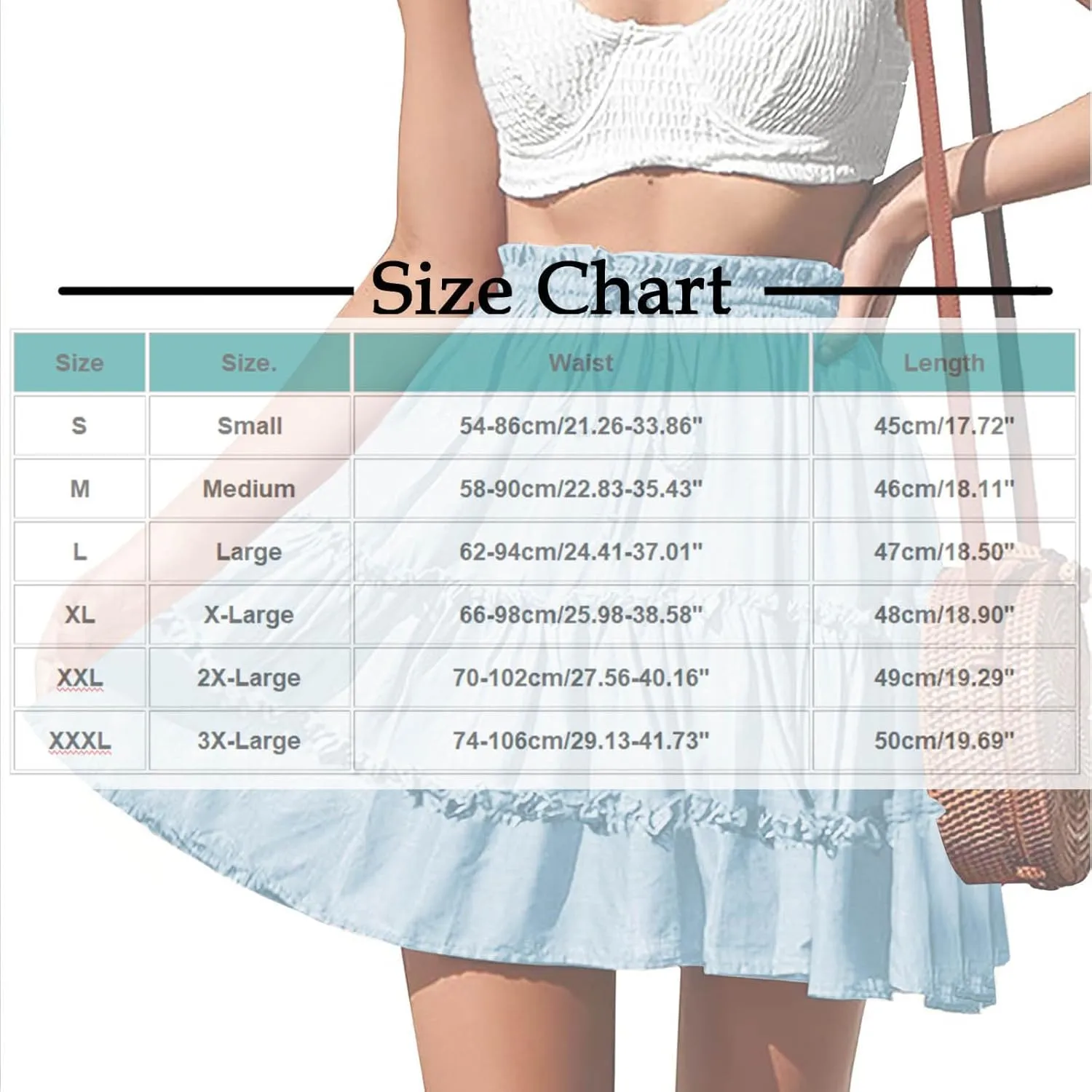Flowy Skirts for Women Summer Beach Vacation Casual Boho Floral Print Ruffle Tiered Skorts High Waist Mini Skirts