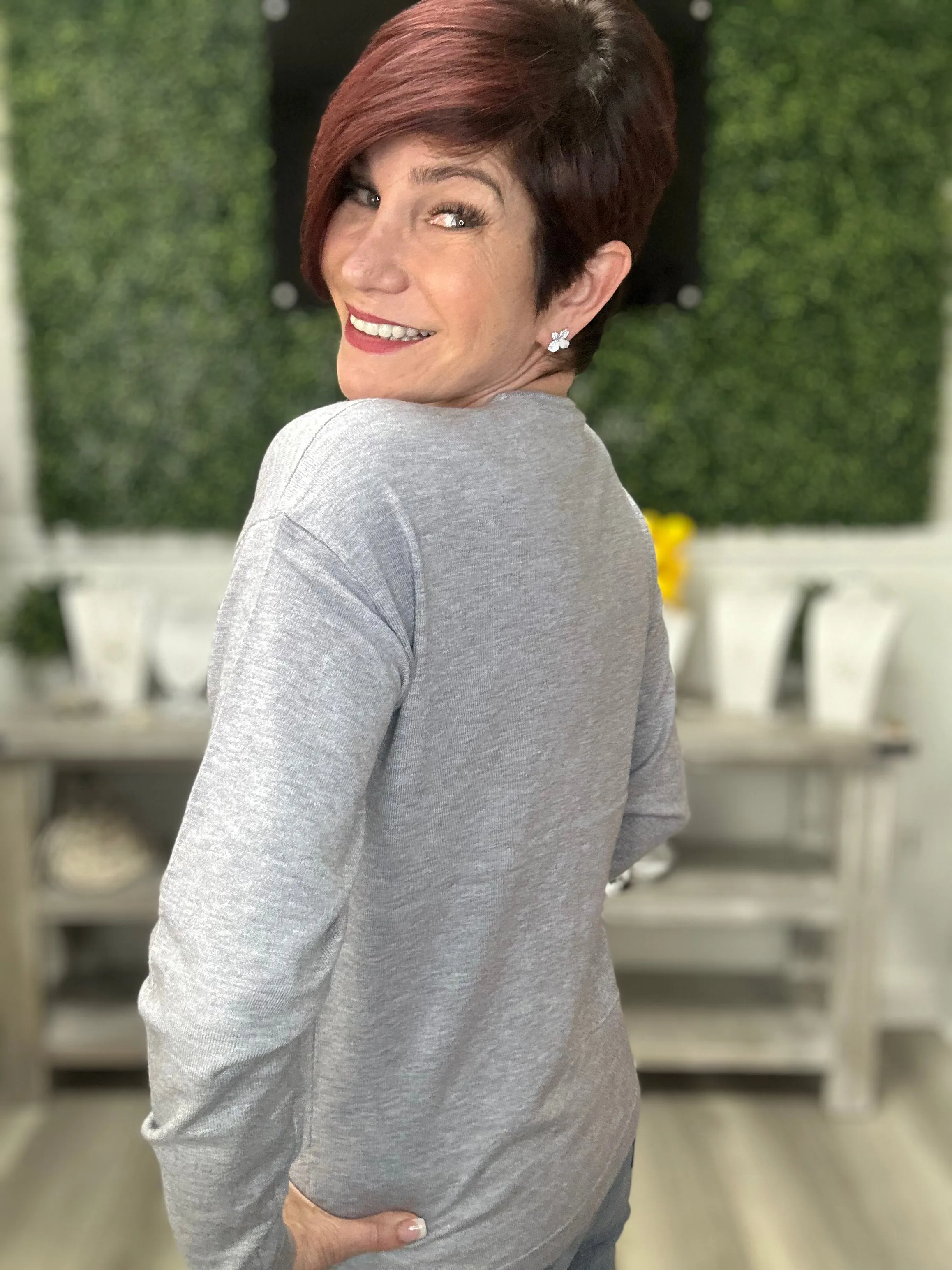 Heart V-Neck Sweater