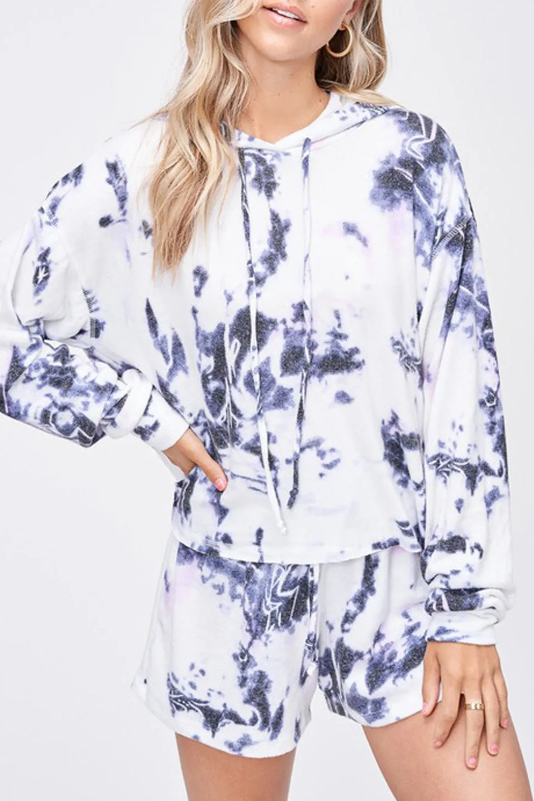 Keep Calm & Cozy Tie Dye Hoodie