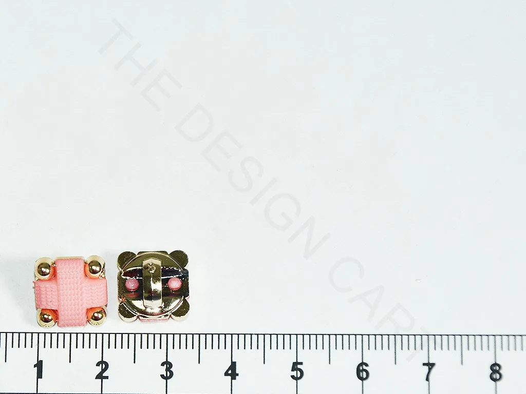 Light Pink Square Acrylic Buttons